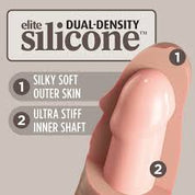 King Cock 7" Vibrating Silicone Dual Density Cock