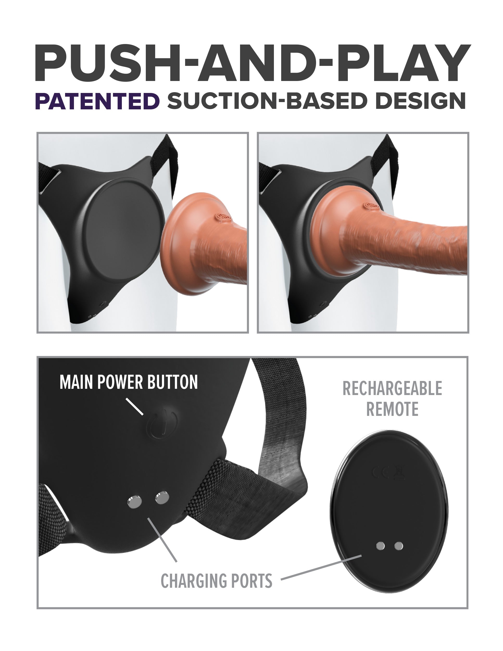 Body Dock G Spot Pro Suction Based Harness