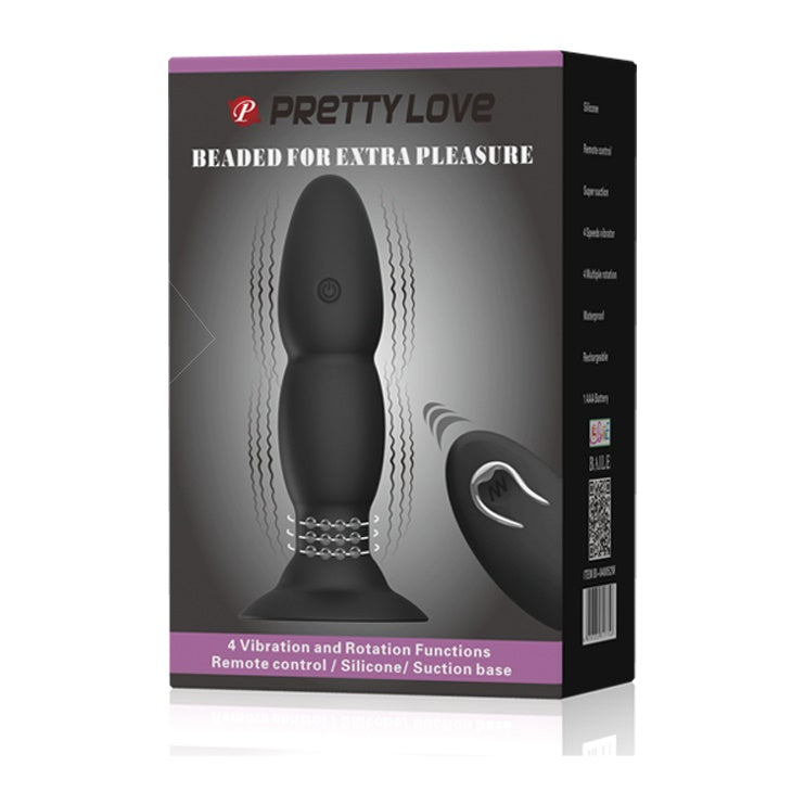 Pretty Love Vibrating Beaded Butt Plug