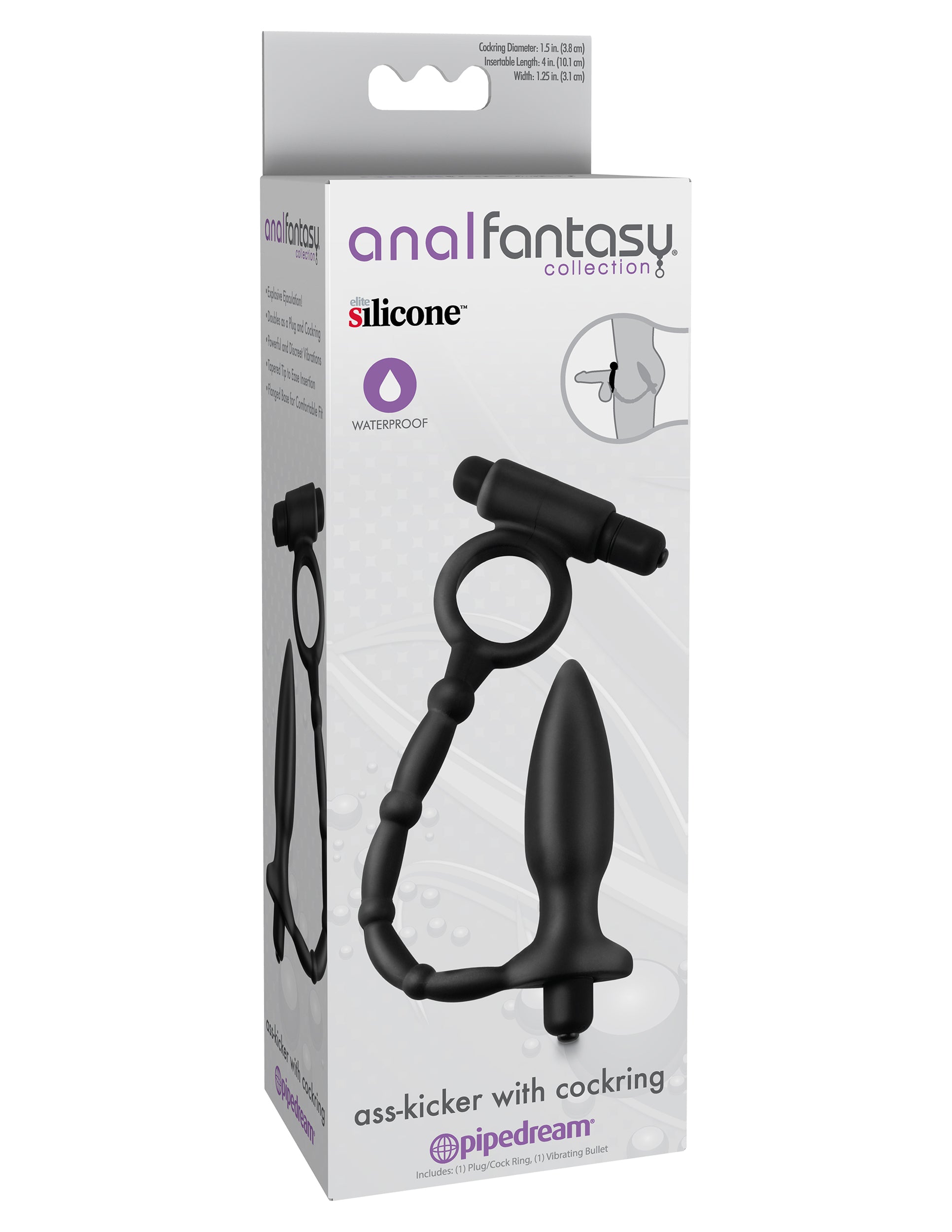 Anal Fantasy Ass Kicker with Cock Ring