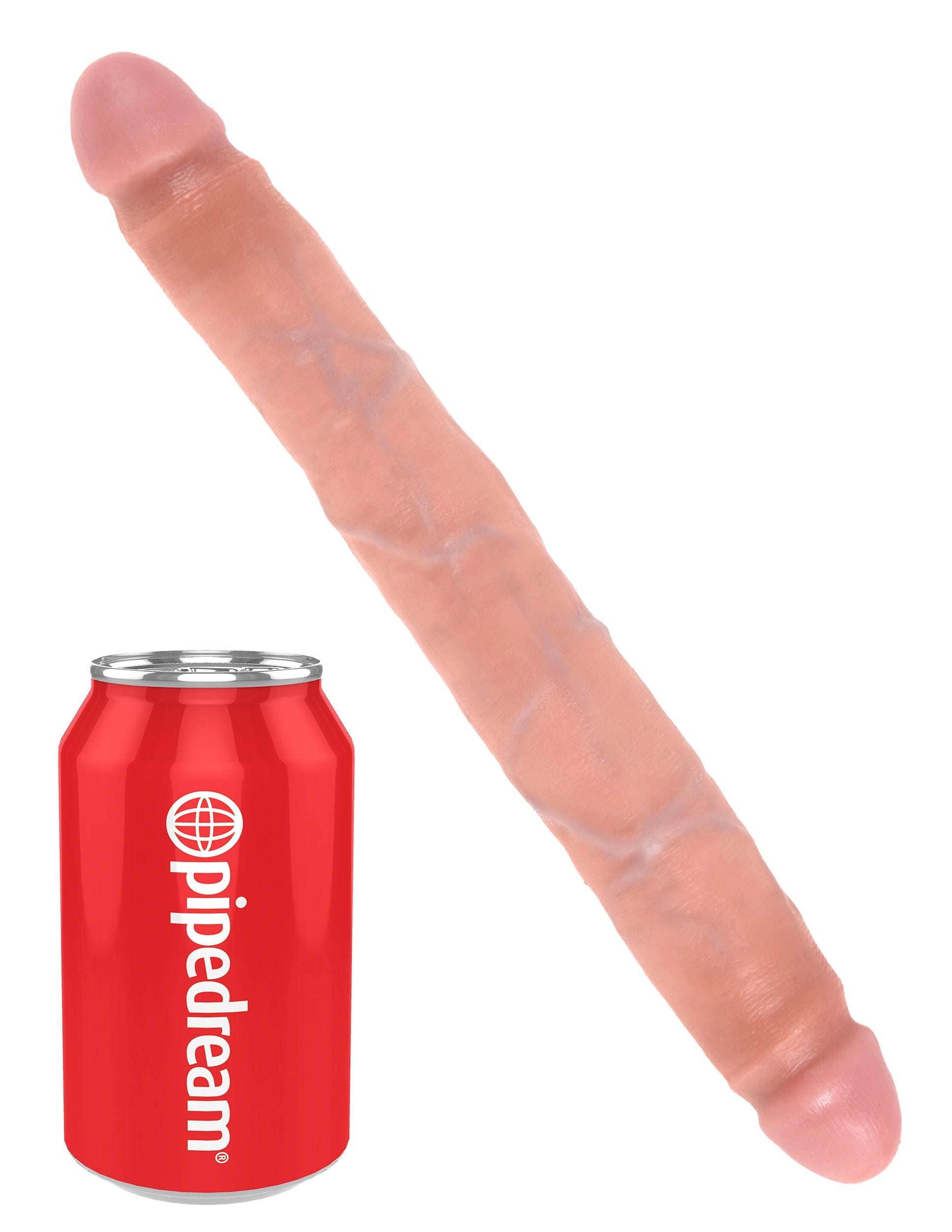King Cock 12" Slim Double Ended Dildo