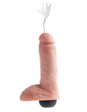 King Cock 8" Squirting Cock with Balls