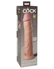 King Cock 6" Vibrating Silicone Dual Density Cock