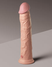King Cock 6" Vibrating Silicone Dual Density Cock