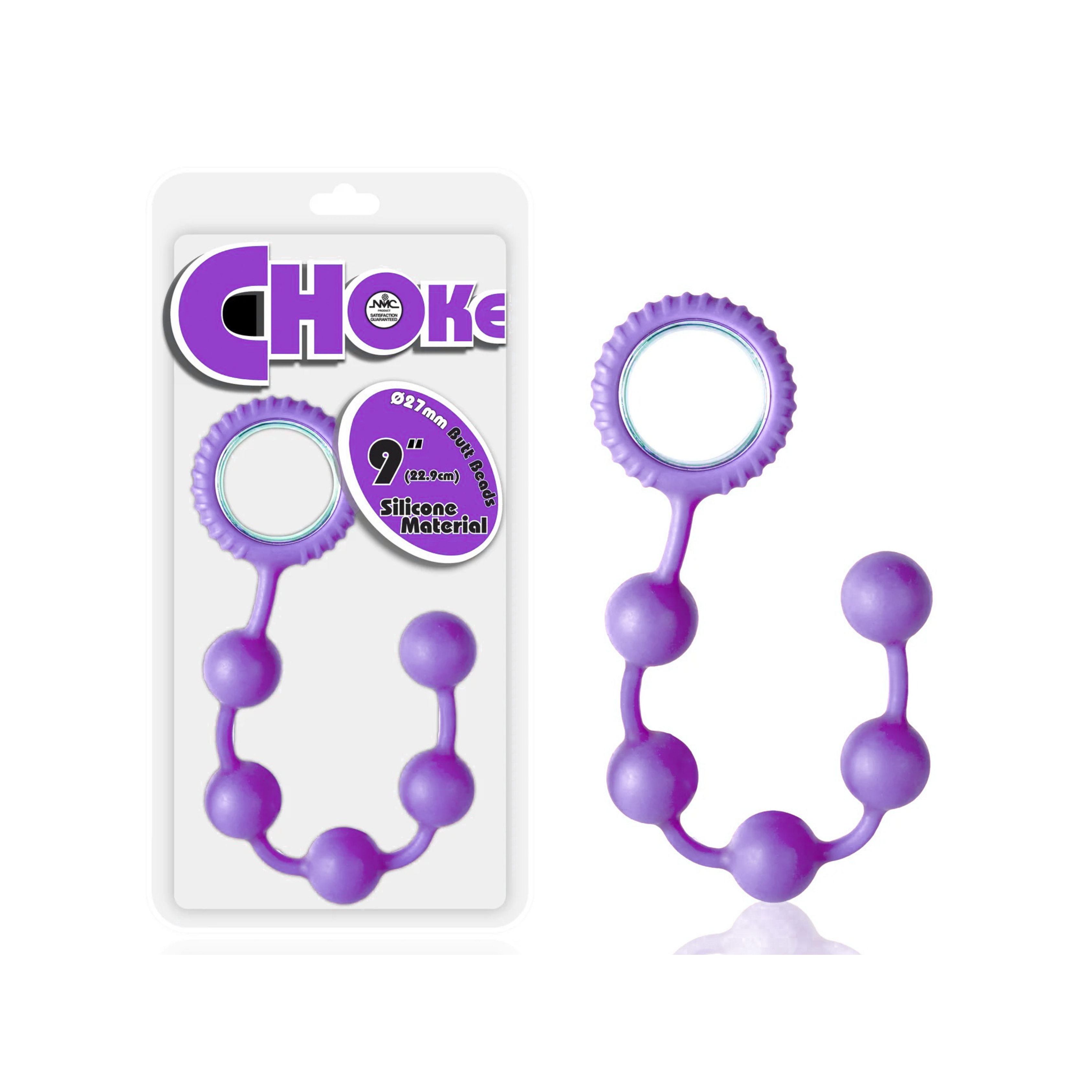 9" Silicone Anal Beads with Pull Ring