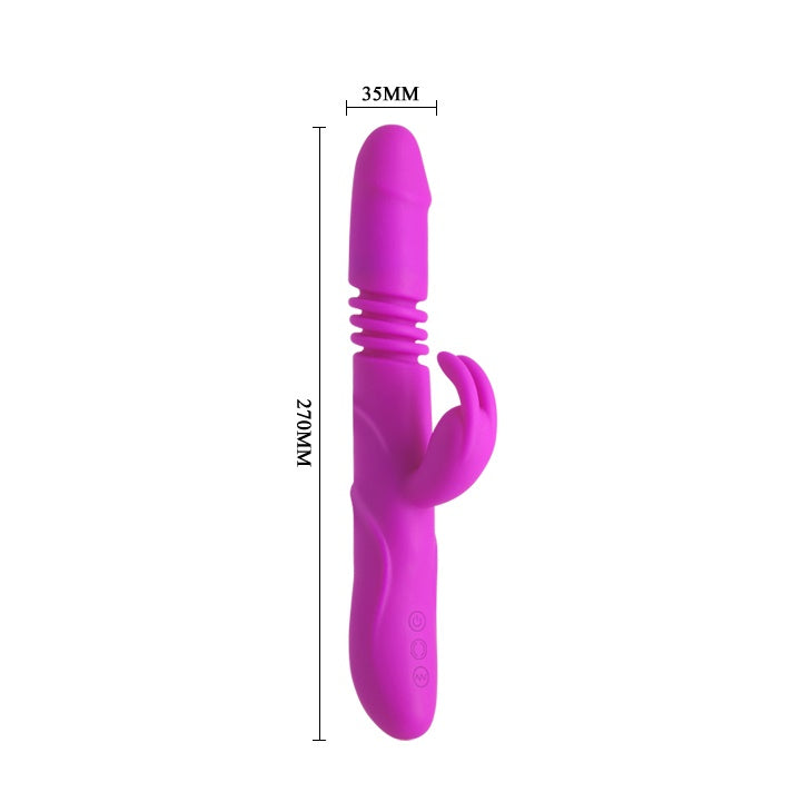 Pretty Love Ward Thrusting Beaded Rabbit Vibrator