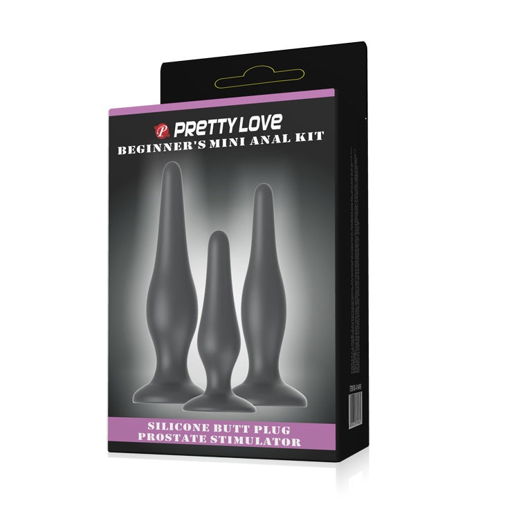 Pretty Love Silicone Anal Kit (3pc)