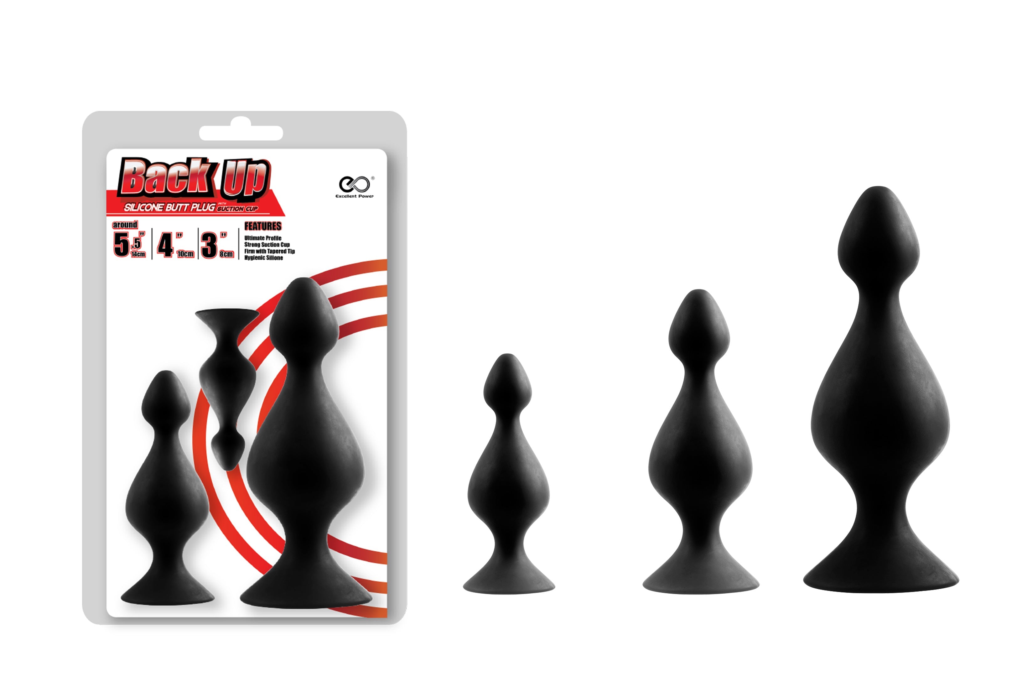 Back Up Plugs Butt Plug Kit (3pk)