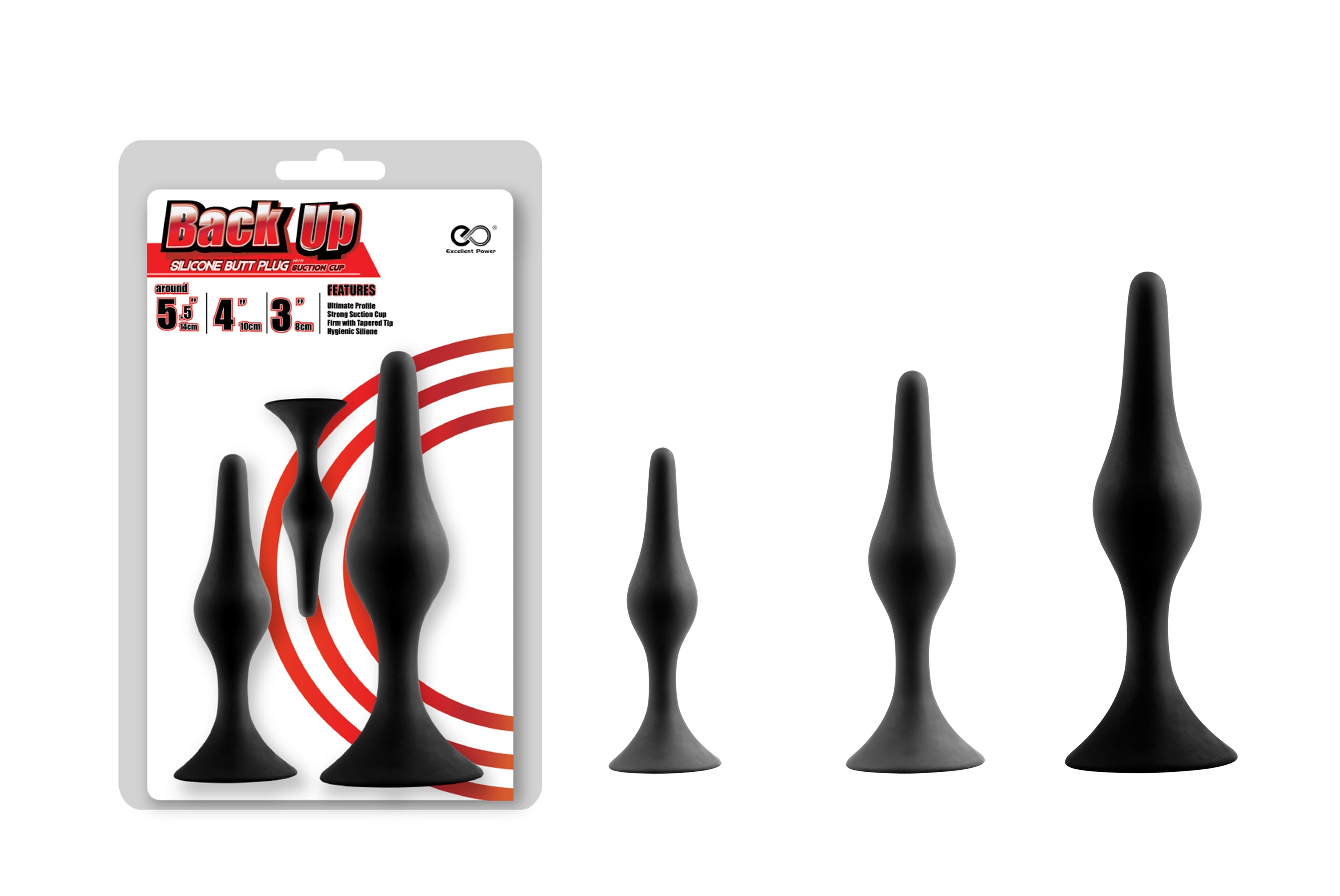 Back Up Plugs Butt Plug Kit (3pk)