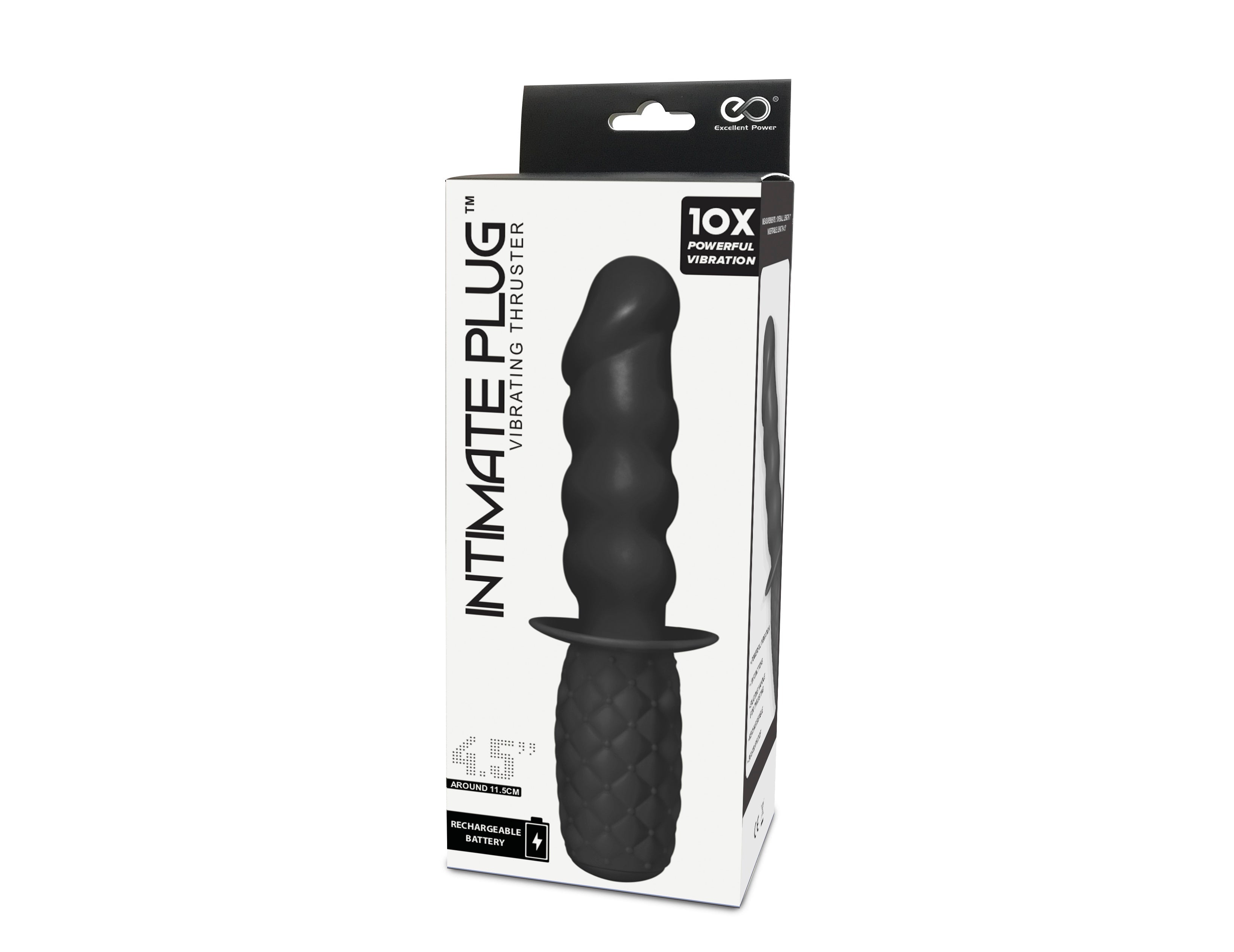 Intimate Plug Vibrating Butt Plug with Handle