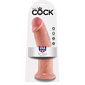 King Cock 10" Realistic Suction Dildo