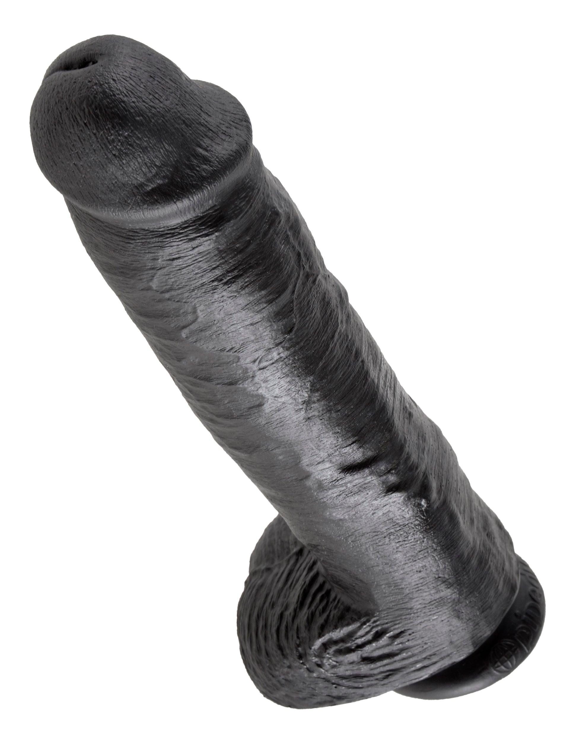 King Cock 11" With Balls Realistic Suction Dildo