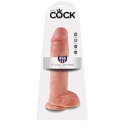 King Cock 11" With Balls Realistic Suction Dildo