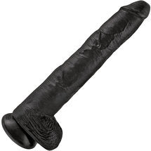 King Cock 14" With Balls Realistic Suction Dildo