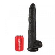 King Cock 14" With Balls Realistic Suction Dildo