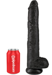 King Cock 15" With Balls Realistic Suction Dildo