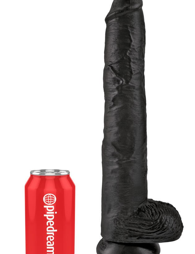 King Cock 15" With Balls Realistic Suction Dildo