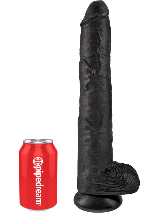 King Cock 15" With Balls Realistic Suction Dildo