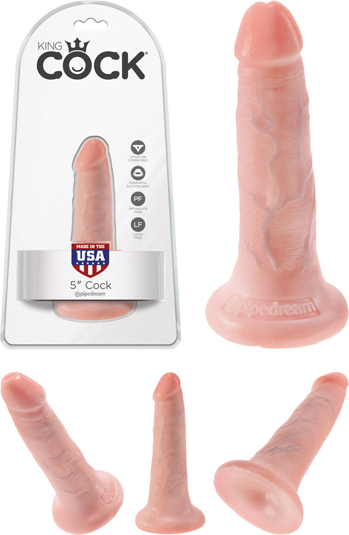 King Cock 5" Realistic Suction Dildo