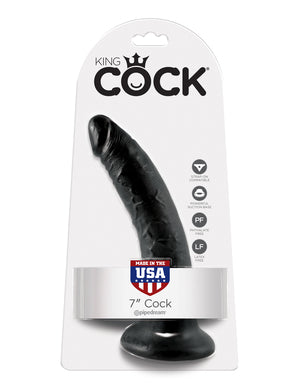 King Cock 7" Realistic Suction Dildo