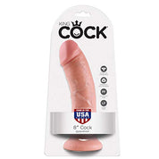 King Cock 8" Realistic Suction Dildo