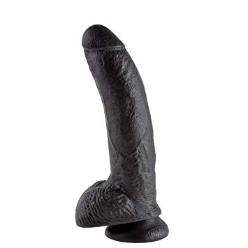 King Cock 9" With Balls Realistic Suction Dildo