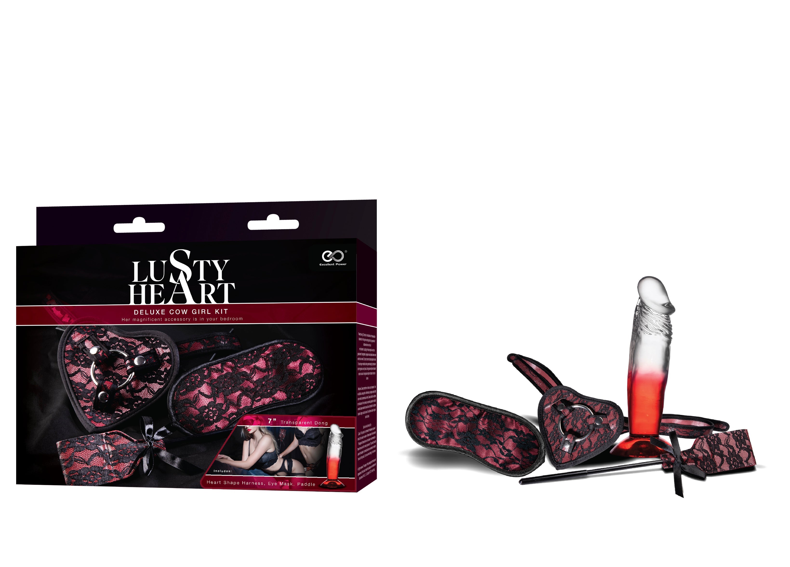 Lusty Heart Deluxe Strap On Harness Kit