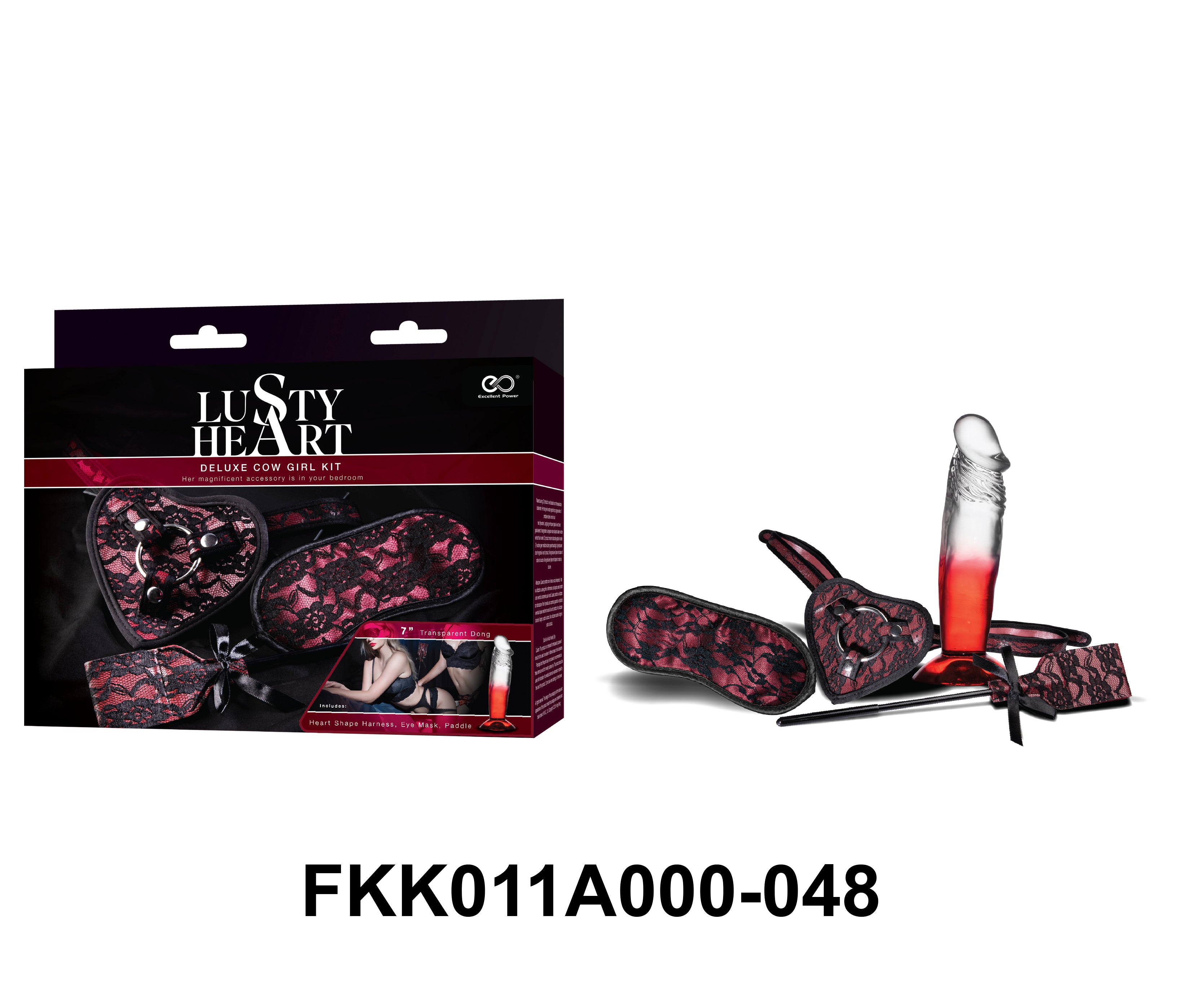 Lusty Heart Deluxe Strap On Harness Kit