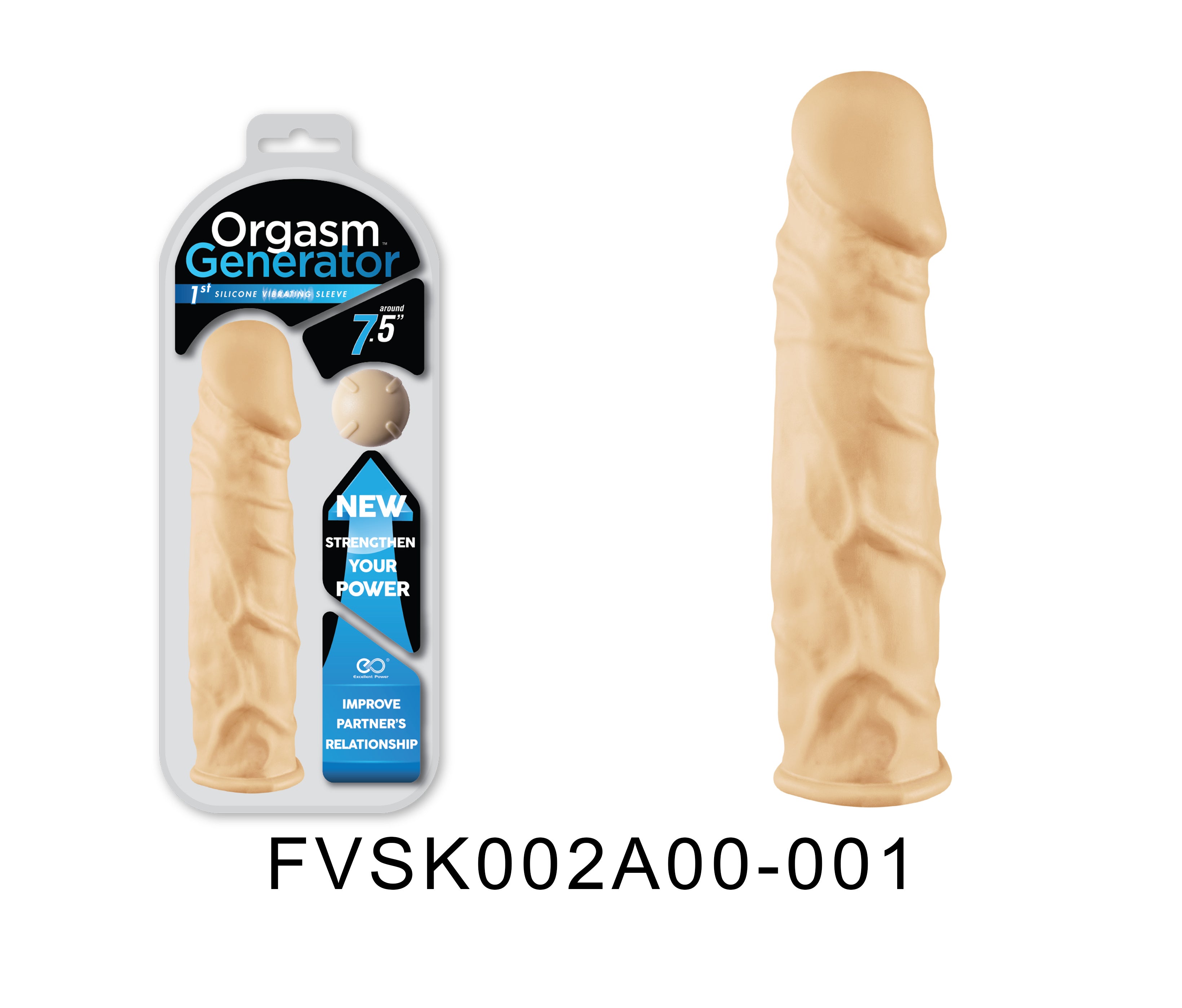 Orgasm Generator Vibrating Penis Sleeve