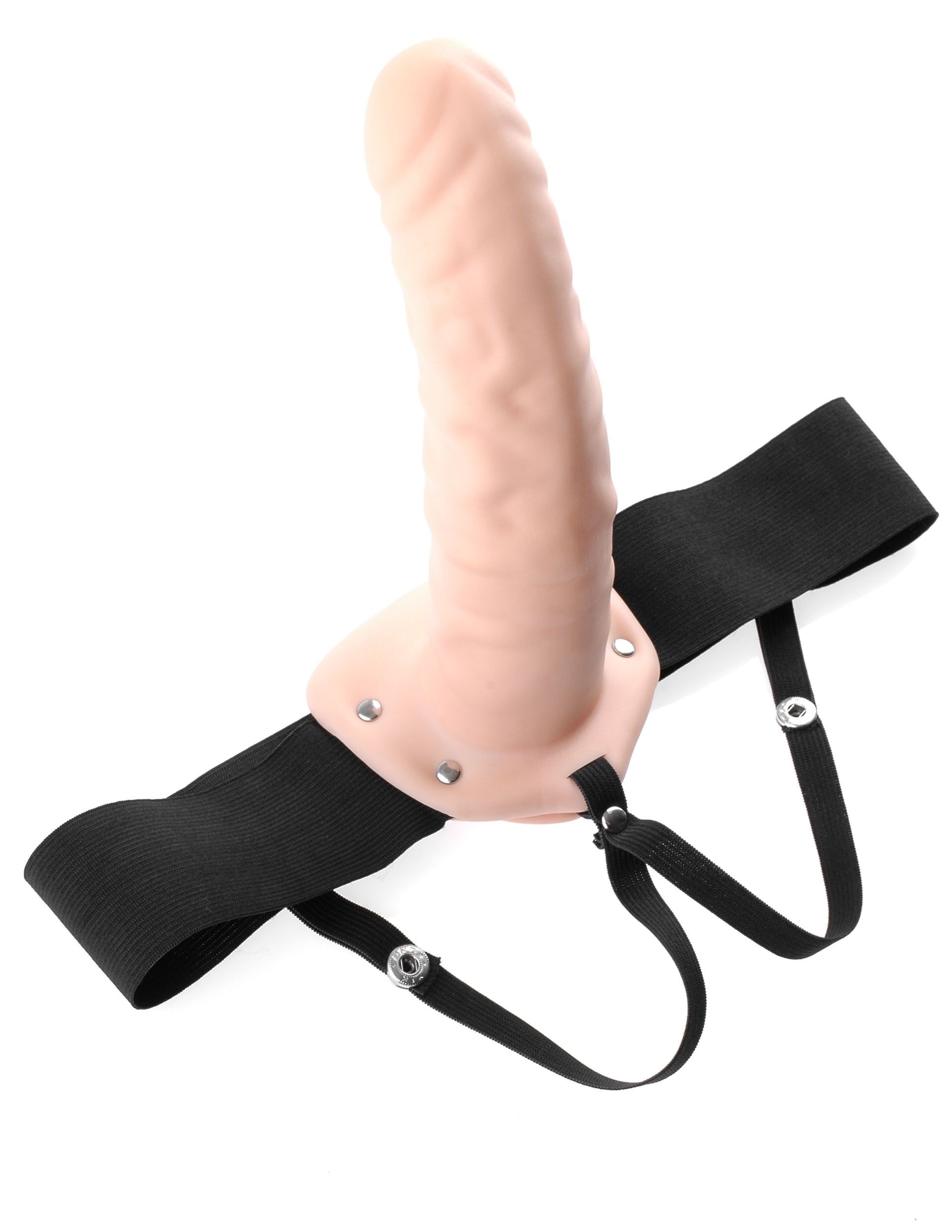 Fetish Fantasy 8" Hollow Strap On Flesh