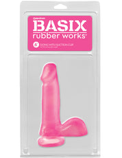 Basix 6" Dildo with Suction Cup