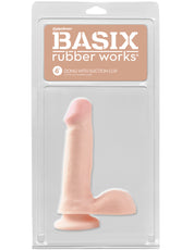 Basix 6" Dildo with Suction Cup