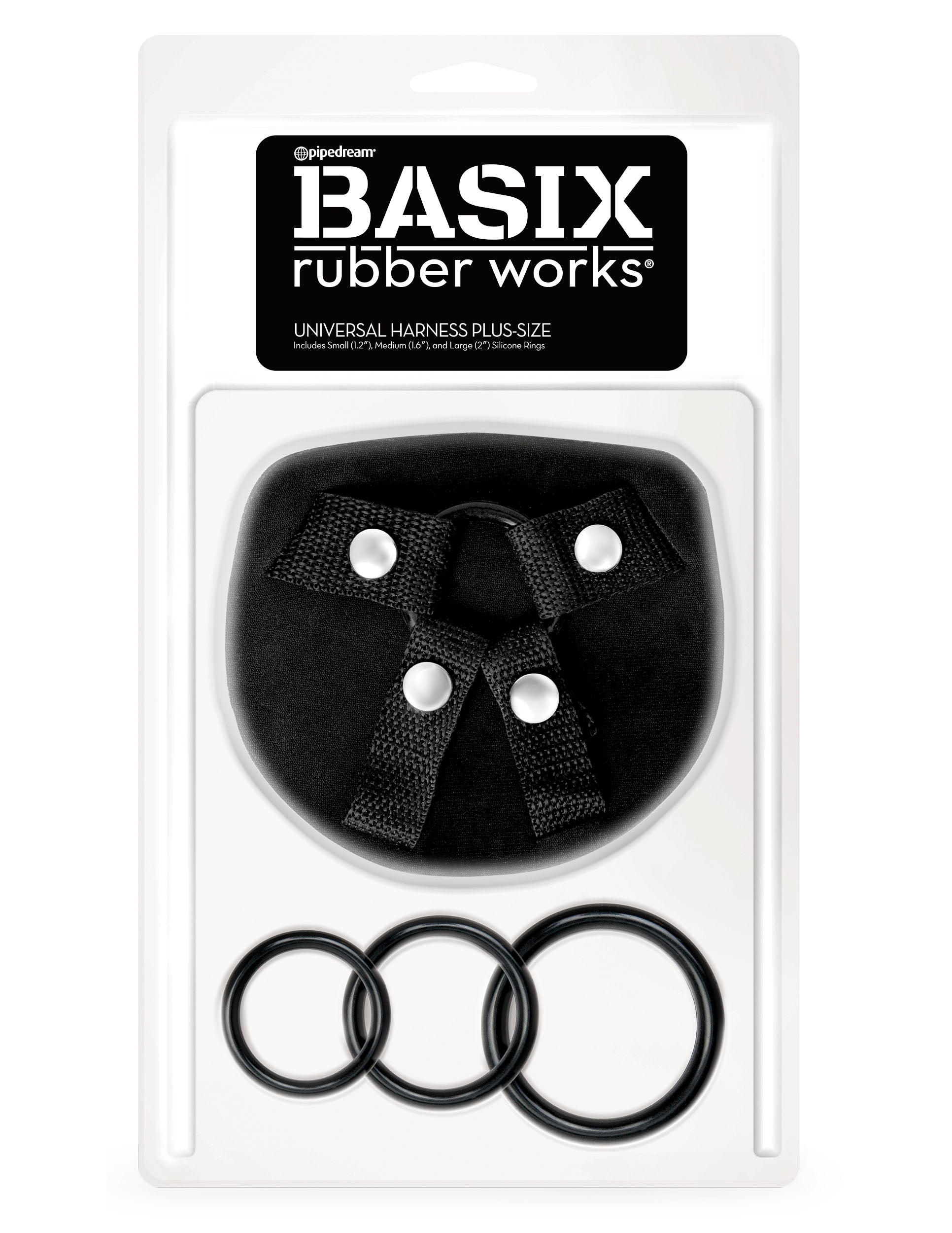 Basix Universal Strap On Harness Plus Size