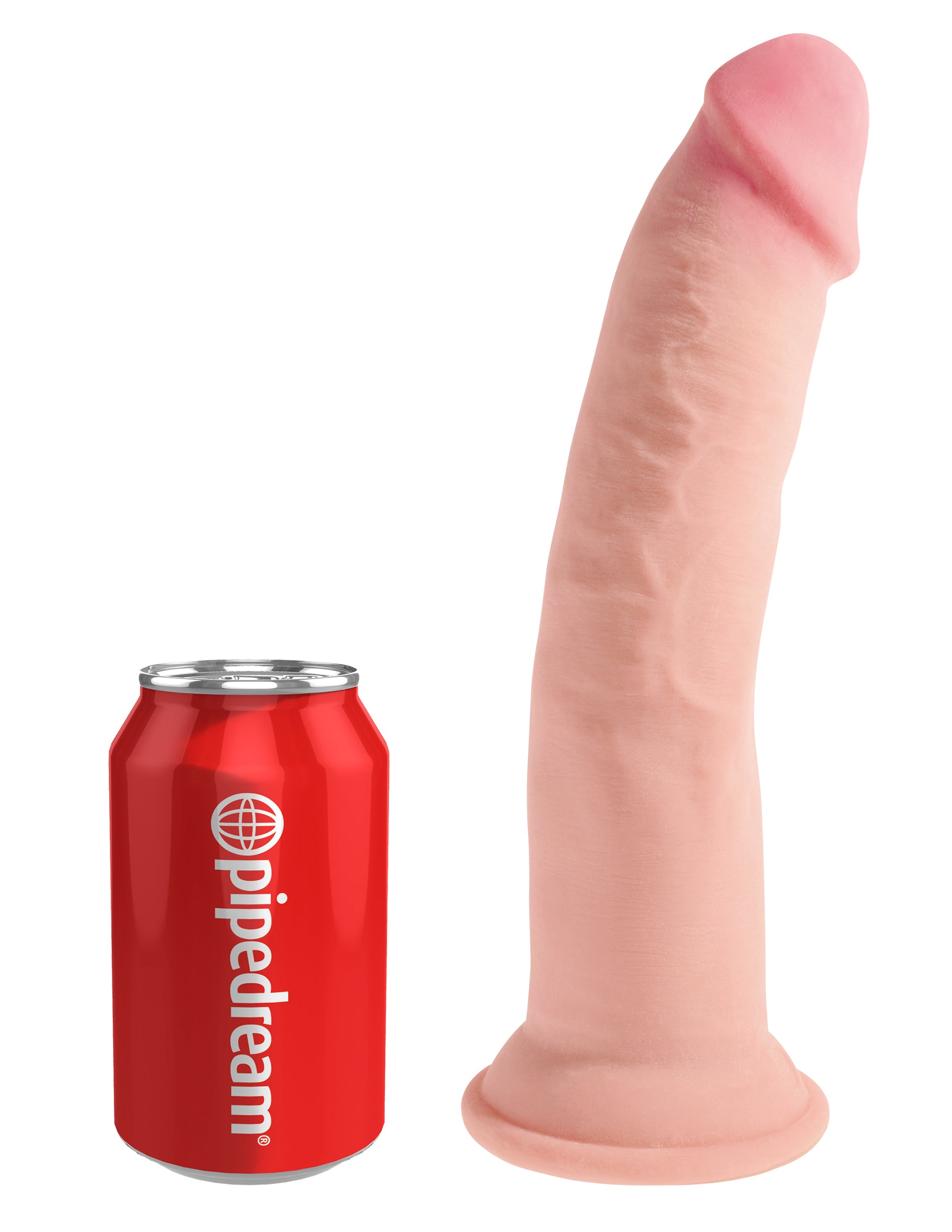 King Cock 9" Triple Density Suction Dildo