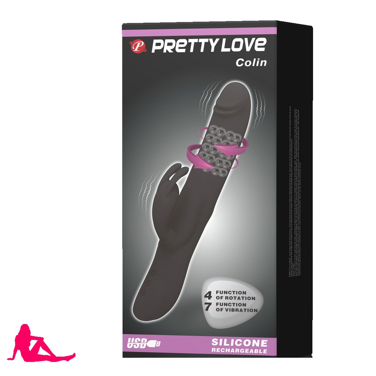 Pretty Love Colin Beaded Rabbit Vibrator