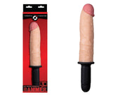 Rammer Thick Vibrating Dildo with Handle