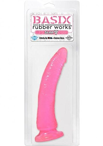 Basix Slim 7" Dildo with Suction Base