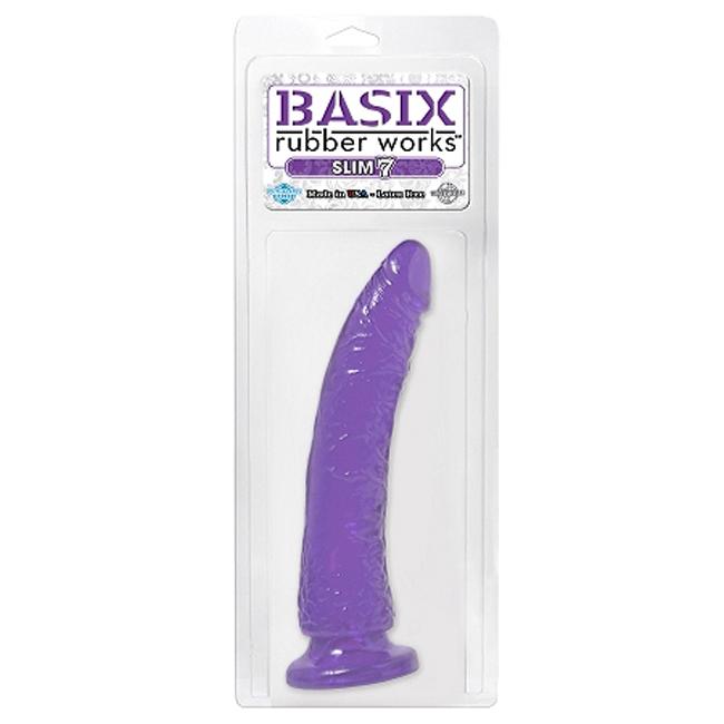 Basix Slim 7" Dildo with Suction Base