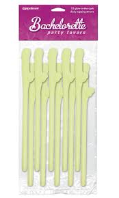 Bachelorette Pecker Straws 10pk