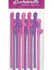 Bachelorette Pecker Straws 10pk